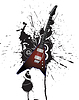 Vector clipart: Grunge music style