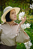 Woman in flowers | Stock Foto