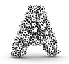 Letter of soccer football balls | Stock Illustration