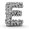 Letter E of soccer football balls | Stock Illustration