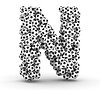 Letter N of soccer football balls | Stock Illustration