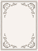 Vector clipart: Frame vintage with decorative floral