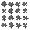 Векторный клипарт: Jigsaw Иконки