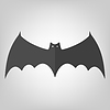 Vector clipart: Bat icon for Halloween