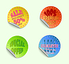 Векторный клипарт: набор labels
