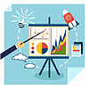 Vector clipart: Presentation of business development concept