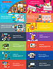 Vector clipart: Management digital marketing srartup planning seo