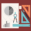 Vector clipart: Design drawings and human hands drawing project by