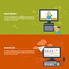 Vector clipart: Make money and workflow business concept