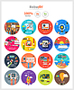 Vector clipart: Management digital marketing srartup planning seo