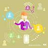 Vector clipart: Interactivity concept
