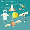 Vector clipart: Space and astronomy
