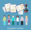 Vector clipart: Migration control