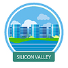Vector clipart: Office building in Silicon Valley