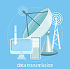 Vector clipart: Data transmission