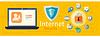Vector clipart: concept of internet protection