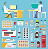Vector clipart: Drugs and Doctor, Treatment Symbol, Health