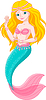Vector clipart: Mermaid