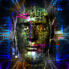 Cyborg`s head | Stock Illustration