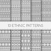 Vector clipart: Ethnic seamless patterns