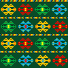 Vector clipart: Green carpet with ethnic motifs