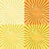 Vector clipart: Grunge sunburst background