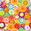 Vector clipart: Colorful floral seamless background