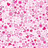 Vector clipart: Pink flower power seamless background