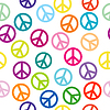 Vector clipart: Peace sign seamless pattern