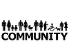 Vector clipart: Community concept with people pictograms