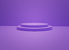 Renderizado 3D de Pedestal en color púrpura | Ilustración