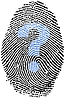 Help question mark Fingerprint | Stock Illustration