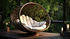 Muebles de jardín para la relajación y al aire libre | Foto de stock
