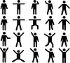 Vector clipart: Human pictograms