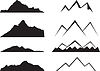 Vektor Cliparts: Mountains silhouette