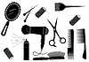 Vector clipart: Hair Style Beauty Element. salon