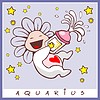 Vector clipart: baby birth card with starsign