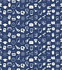 Vector clipart: seamless education icons background