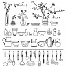 Vector clipart: kitchen tools and utensils