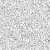 Vector clipart: cosmetic products seamless background