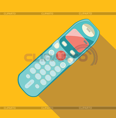 Teléfono en estilo retro | Ilustración vectorial de stock |ID 4903272