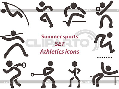 Set of athletics icons | Stock Vector Graphics |ID 4487433