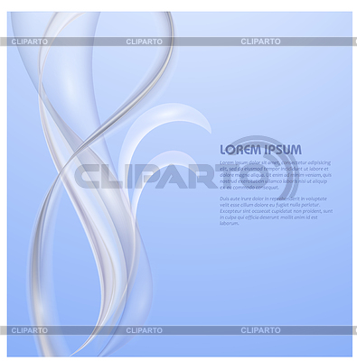 Olas transparentes azules abstractas | Ilustración vectorial de stock |ID 5037603
