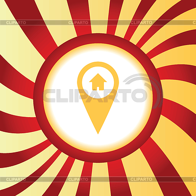Haus Zeiger abstrakten Symbol | Stock Vektorgrafik |ID 5061927