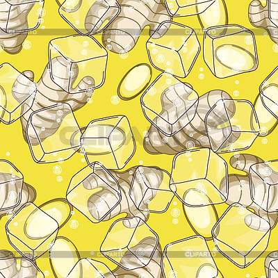 Seamless pattern with ginger | Stock Vector Graphics |ID 6726039