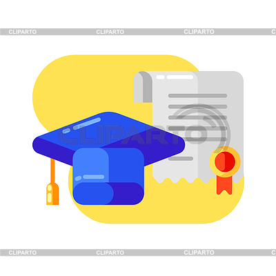 Fondo de la escuela con los iconos y símbolos de la educación | Ilustración vectorial de stock |ID 6851517