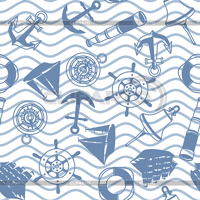Seamless pattern with symbols and items | Stock Vector Graphics |ID 6979788