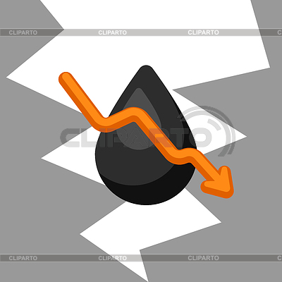 Reducción conceptual del soporte de aceite | Ilustración vectorial de stock |ID 6983859