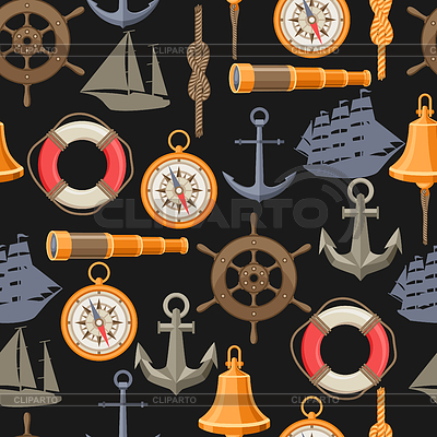 Patrones sin fisuras con símbolos y elementos | Ilustración vectorial de stock |ID 7004487