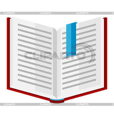 Стилизованная открытая книга | Векторный клипарт |ID 7031532